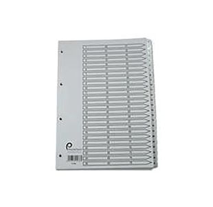 5 Star Office Index 1-75 Multipunched Mylar Tabs A4 White