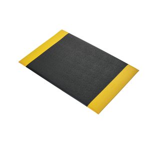 5 Star Anti-Fatigue Textured Top Mat 0.6 x 0.9m Black/Yellow FS712638