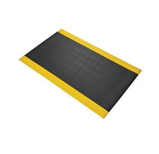5 Star Anti-Fatigue Textured Top Mat 0.9 x 1.5m Black/Yellow FS712639