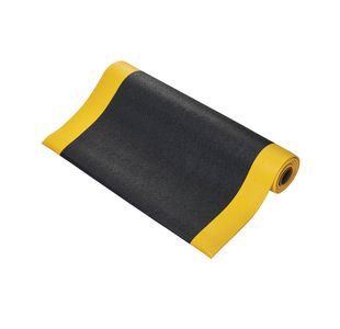 5 Star Anti-Fatigue Textured Top Mat 1.2 x 18.3m Black/Yellow FS712642