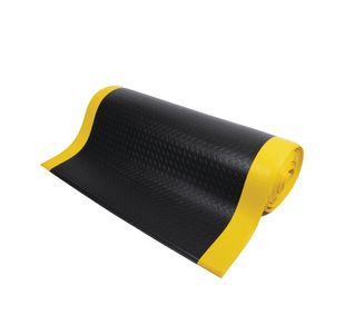 5 Star Anti-Fatigue Diamond Mat 0.9 x 18.3m Black/Yellow FS712657
