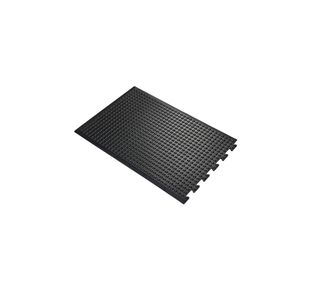 5 Star Anti-Fatigue Bubble Safety Mat End 0.6 x 0.9m Black FS712720
