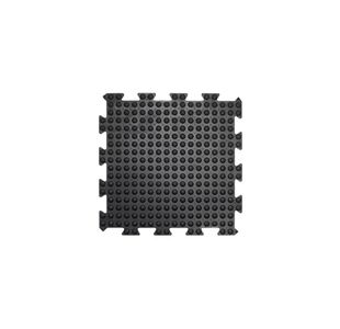 5 Star Anti-Fatigue Bubble Interlock Mat Mid 0.5x0.5m Black FS712724