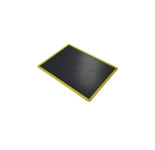 5 Star Anti-Fatigue Bubble Mat 0.9x1.2m Black/Yellow Nitrile FS712728