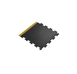 5 Star Anti-Fatigue Bub Mat Con End 0.5x0.5 Black/Ylw Nitrile FS712733