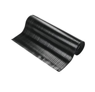 5 Star Wide Ribbed Runner Mat 0.9m x 10m x 6mm Black FS712756