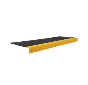 5 Star GRP Anti-Slip Stair Tread 1m x 345x55mm Black/Yellow FS712819