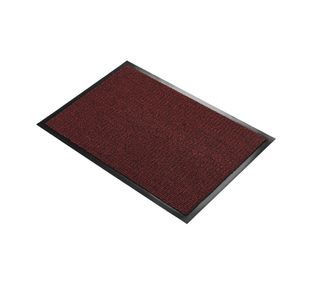 5 Star Entrance Door Mat 0.6 x 0.9m Black/Red FS712881