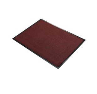 5 Star Entrance Door Mat 0.9 x 1.2m Black/Red FS712884