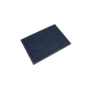 5 Star Washable Indoor Entrance Door Mat 0.85x1.5m Black/Blue FS712908