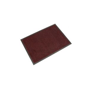 5 Star Washable Indoor Entrance Door Mat 0.85x1.5m Black/Red FS712912