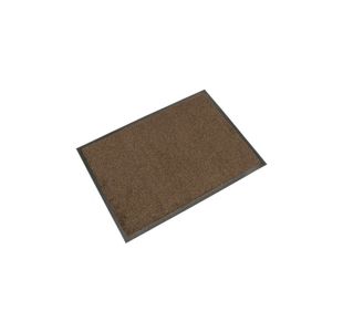 5 Star Washable Indoor Entrance Door Mat 0.85x1.5 Black/Brown FS712916