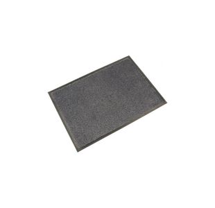 5 Star Washable Indoor Entrance Door Mat 0.6x0.85 Black/Steel FS712919