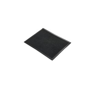 5 Star Fingertip Rubber Outdoor Door Mat 0.6 x 0.8m Black FS712961