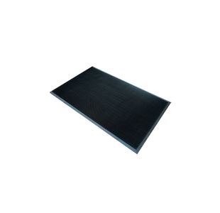 5 Star Fingertip Rubber Outdoor Door Mat 0.8 x 1m Black FS712962