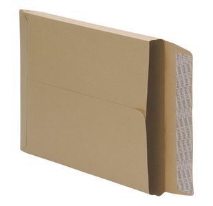 5 Star Office Envelopes C4 Gusset 25mm Peel and Seal 115gsm Manilla (Pack of 125)