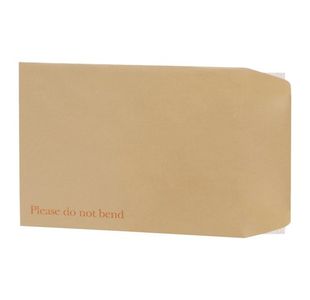 5 Star Office Envelopes Recycled Board Backed Hot Melt Peel/Seal 240x165mm Manilla (Pack of 125)