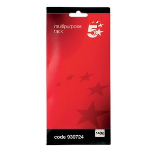 5 Star Office Multipurpose Tack Adhesive Re-usable Non-toxic 140g Blue (Pack of 12)
