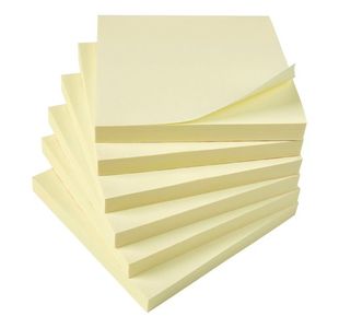 5 Star Sticky Notes Removable Yellow 76x76mm (Pack of 12) 935466
