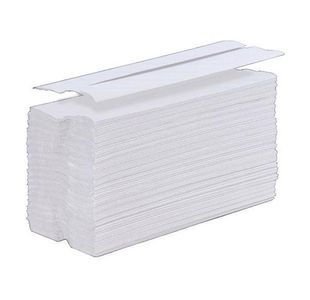5 Star Hand Towel C-Fold 1-Ply Recycled 230x310 White (Pack of 12)