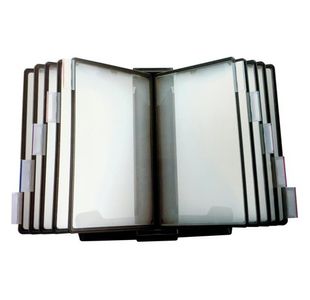 5 Star Office Wall Display Panel System Easy Mount 10 Pockets A4