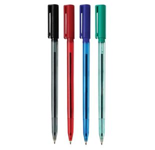 5 Star Ball Pen Medium 1.0mm Tip 0.5mm Line Blue (Pack of 20)