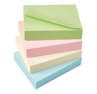 5 Star Recycled Sticky Notes Removable Pastel 38x51mm (Pack of 12) 938180