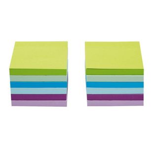 5 Star Sticky Notes Removable Neon/Pastel (Pack of 12) 940562