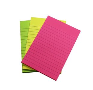 5 Star Extra Sticky Pads 70gsm 90 Sheets 150x101mm 3 Neon Assorted (Pack of 3)