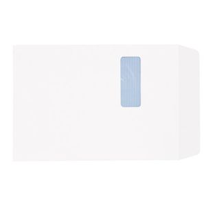 5 Star Office Envelopes Pocket Self Seal Window 90gsm C4 324x229mm White (Pack of 250)
