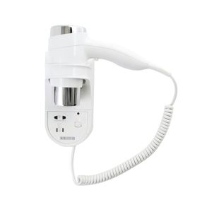 Kendal 1600 Wall Mounted Hair Dryer with Integrated Shaver Socket White 3004