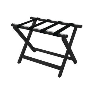 York Wooden Luggage Rack Black 9350