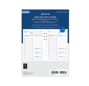 Filofax Refill Day Per Page A5 White 2027 27-68519
