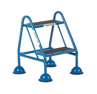 Climb-It Domed Feet Handy Step 2 Tread with No Handrail Blue AAP20