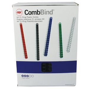 GBC CombBind A4 22mm Binding Combs Black (Pack of 100) 4028602