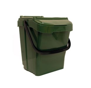 Kitchen Waste Caddy Bin Recyclable Polypropylene 40 Litre Moss Green GDURBA40PLOG