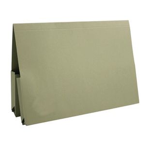 Exacompta Guildhall Legal Double Pocket Wallet Foolscap Green (Pack of 25) 214-GRN