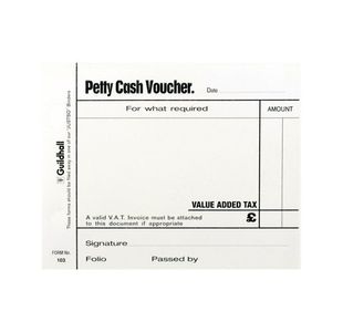 Exacompta Guildhall Petty Cash Pad 100 Leaves 127x102mm White (Pack of 5) 103 1569
