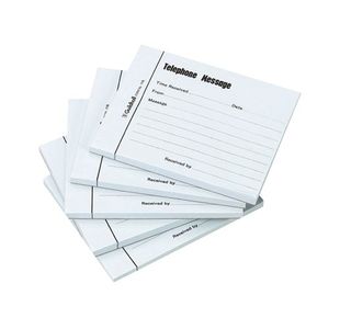 Exacompta Guildhall Telephone Message Pad 100 Sheet 127x102mm Blue (Pack of 5) 1571