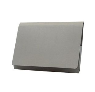 Exacompta Guildhall Full Flap Pocket Wallet Foolscap Grey (Pack of 50) PW2-GREY