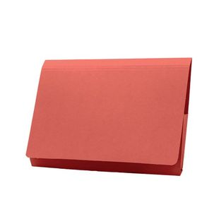 Exacompta Guildhall Full Flap Pocket Wallet Foolscap Red (Pack of 50) PW2-RED