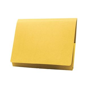 Exacompta Guildhall Brief Size Pocket Wallet 14x10in Yellow (Pack of 50) PW3-YLW