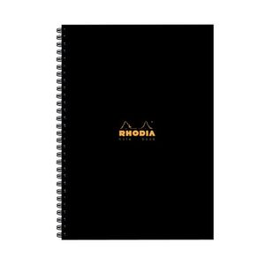 Rhodia Business A4 Book Wirebound Hardback 160 Pages Black (Pack of 3) 119232C