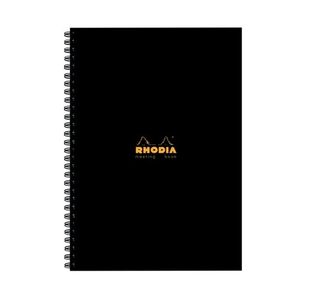 Rhodia Meeting Book A4 Wirebound Hardback Black 160 Pages (3 Pack) 119238C