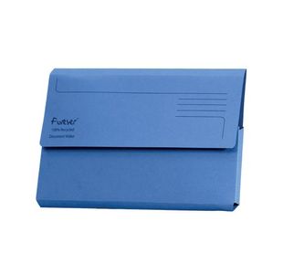Exacompta Forever Document Wallet Manilla Foolscap Bright Blue (Pack of 25) 211/5001