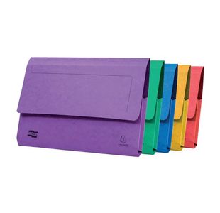 Exacompta Europa Pocket Wallet Foolscap Assorted A (Pack of 25) 4790