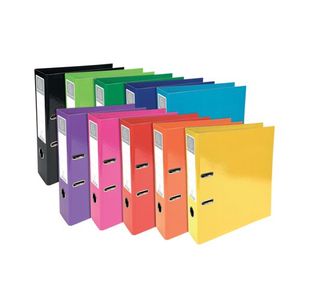 Exacompta Iderama 70mm Lever Arch File A4 Assorted (Pack of 10) 53629E