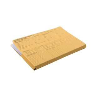 Exacompta Guildhall Pre-Printed Human Resources File 315gsm Yellow (Pack of 50) 211/1300Z