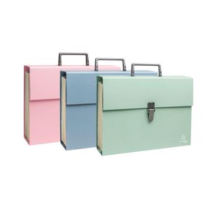 Exacompta Autentik Expanding Multipart Filing Box A4 Assorted 56339E