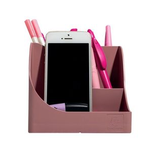 Exacompta Skandi Recycled Plastic PenWave Pen Pot Old Rose 69538D